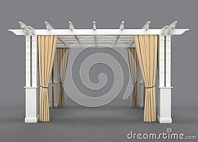 Romantic wedding gazebo Stock Photo