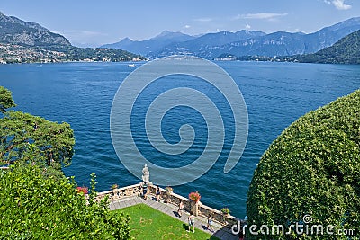 The park of Villa del Balbianello on Lake Como, Lenno, Lombardia, Italy Editorial Stock Photo