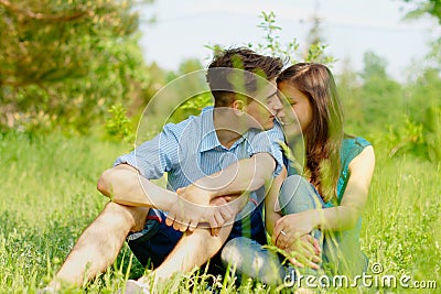 Romantic young couple Stock Photo