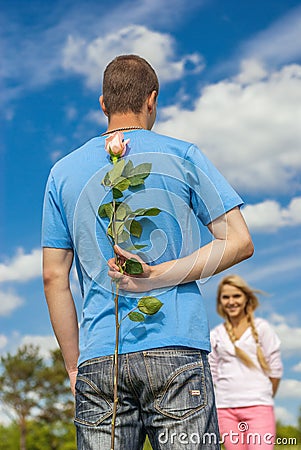 Romatic couple Stock Photo