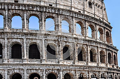 Rome, ancient via appia antica, one of the oldest roads in the world Editorial Stock Photo