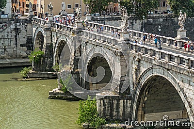 Rome, ancient via appia antica, one of the oldest roads in the world Editorial Stock Photo