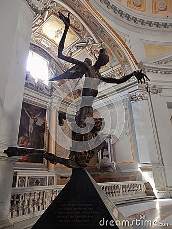 Rome - Angel of Light Editorial Stock Photo