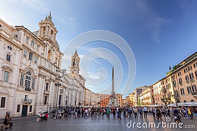 Rome architectural buildings detail in Vatican city in summer time ,touristic season in Italy Editorial Stock Photo