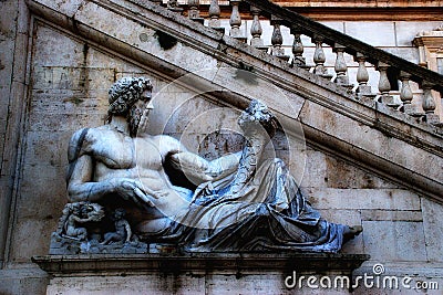 Rome - Campidoglio (The Capitoline Hill) Stock Photo