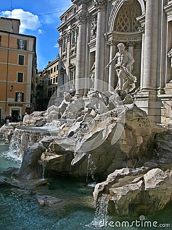 Fontana di Trevi Editorial Stock Photo