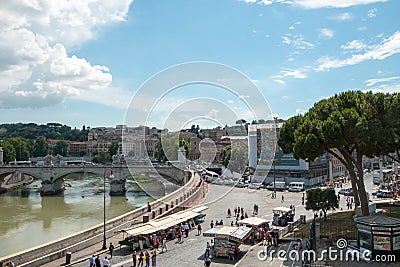 Rome - Castel saint Angelo Italy Editorial Stock Photo