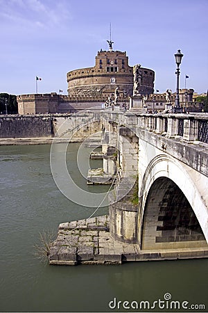 Rome Castel Sant'angelo museum prison fortress Editorial Stock Photo