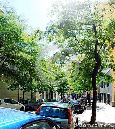 Rome city life. View of Rome city on June 1, 2014 Editorial Stock Photo