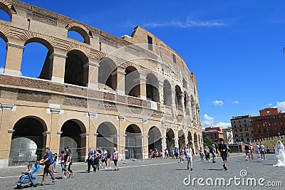 Landmark, sky, plaza, town, square, city, ancient, rome, tourist, attraction, tourism, building, historic, site, palace, arch, arc Editorial Stock Photo