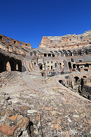 Historic, site, sky, ruins, ancient, history, archaeological, fortification, wall, rock, tourism, unesco, world, heritage, buildin Editorial Stock Photo