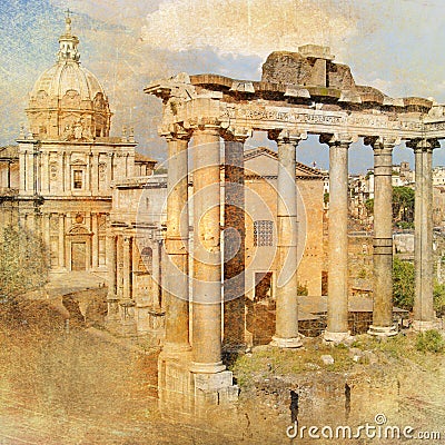 Rome forum Stock Photo