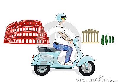 Rome icons Vector Illustration