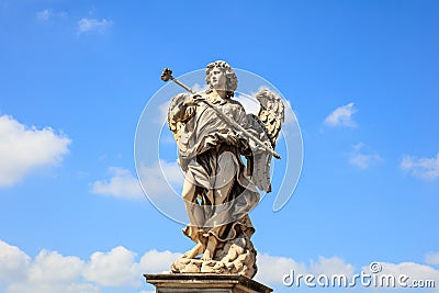 Rome, Italy - Angel Statue, Saint Angel Bridge Stock Photo