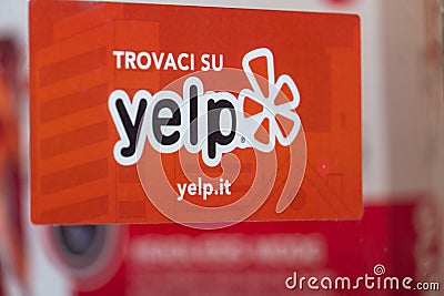 Yelp company symbol Editorial Stock Photo