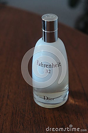 Fahrenheit perfume bottle Editorial Stock Photo