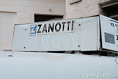 Zanotti refrigeration truck Editorial Stock Photo