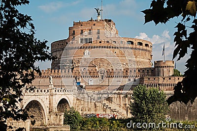 Rome, Italy, Castle of the Holy Angel Editorial Stock Photo