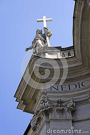 Rome italy catholicism basilica santa croce Stock Photo