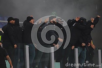 Football: Serie A 2023-2024 - Match day 12 - SS Lazio vs AS Roma at Olympic Stadium in Rome on 12h november 2023 Editorial Stock Photo