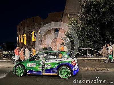 Rally di Roma Capitale rehearsal at the Colosseum, 2023 Editorial Stock Photo