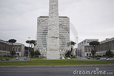 Guglielmo Marconi obelisk Editorial Stock Photo