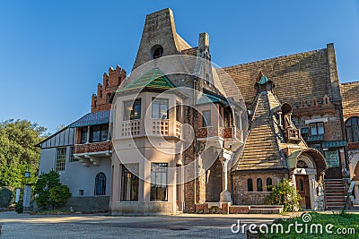 Rome, Italy - October 2019: Owl house in Villa Torlonia park in Rome, Italy Editorial Stock Photo