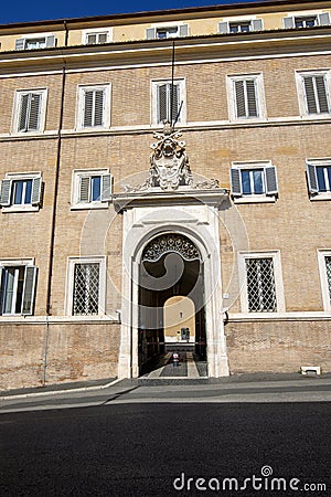 Quirinal Square and Constitutional Court of Italy (Palazzo della Consulta), Rome, Italy Editorial Stock Photo