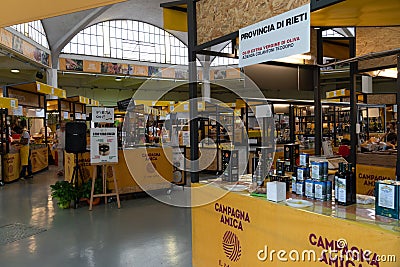 Italian Campagna Amica farmersâ€™ market Editorial Stock Photo