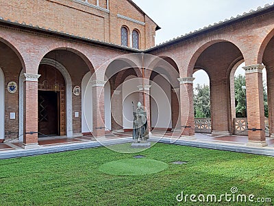 Roma - Statua di Sant`Anselmo Editorial Stock Photo