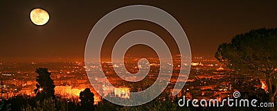 Night view over Rome Stock Photo