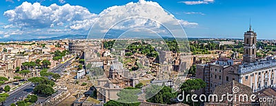 Rome panorama city skyline Stock Photo