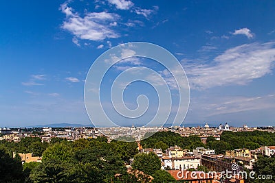 Rome panoramic landscape Stock Photo