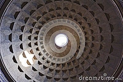 Rome Pantheon Dome Hole Editorial Stock Photo