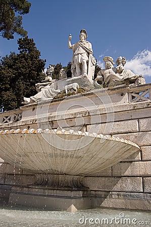 Rome Piazza del Popolo Stock Photo