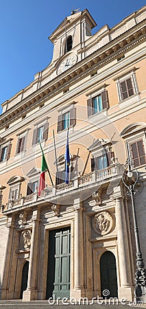 Rome, RM, Italy - March 3, 2019: Montecitorio Editorial Stock Photo