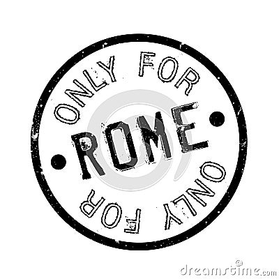 Only For Rome rubber stamp Vector Illustration