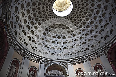 Rome, San Bernardo alle terme, dome of the church Stock Photo