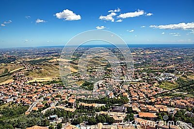 View from San Marino Stock Photo