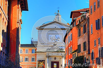 Rome streets in historic part of town Editorial Stock Photo