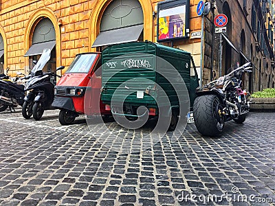 Rome streets Editorial Stock Photo