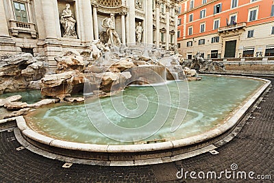 Rome Trevi Pool Editorial Stock Photo