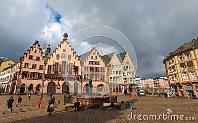 Romerberg, Frankfurt, Germany Editorial Stock Photo