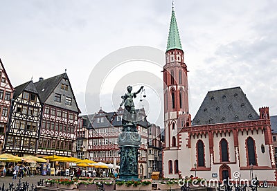 Romerberg, Frankfurt, Germany Editorial Stock Photo