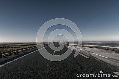 Romo causeway, Denmark Stock Photo