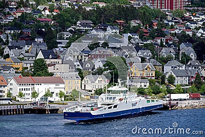 ROMSDALFJORD of Fjord1 in Molde Editorial Stock Photo