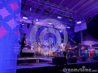 Ron Artis II & The Truth performs on stage during night concert Editorial Stock Photo