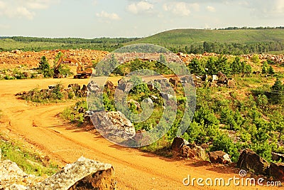 Ron Coleman Crystal Mine Stock Photo