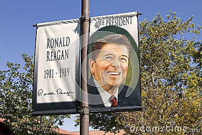 Ronald Reagan Presidential Library Editorial Stock Photo