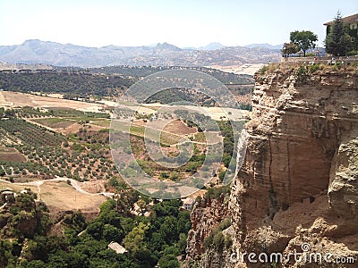 Ronda City Puente Nuevo Stock Photo